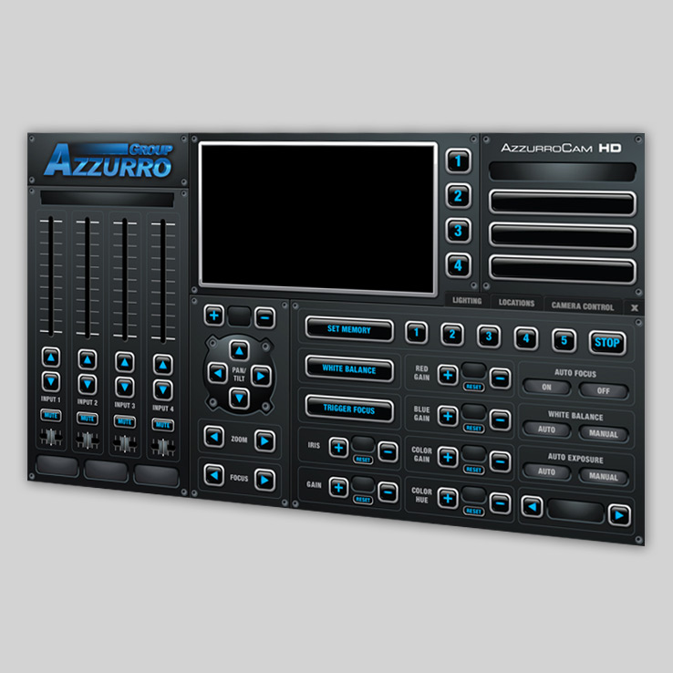 AzzurroCam Control UX/UI Design